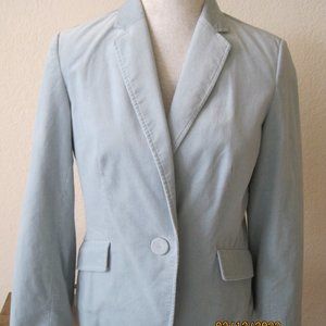 Talbots Soft Mint colored Velour Jacket
